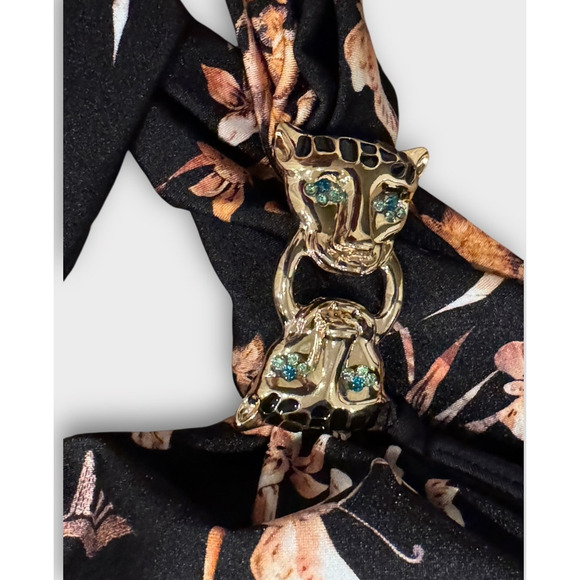 L'AGENCE Karmin Jungle One-Shoulder One-Piece Swimsuit Size XL - Picture 9 of 13